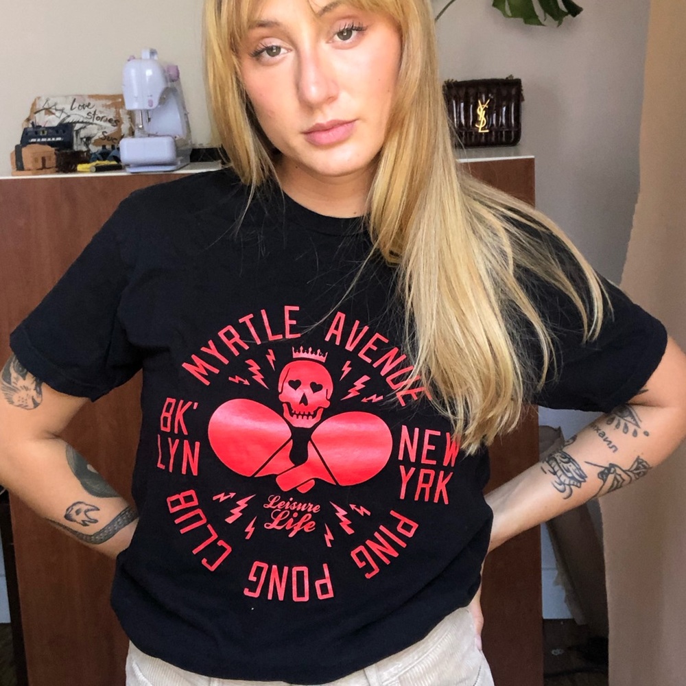 Leisure life ping pong tee